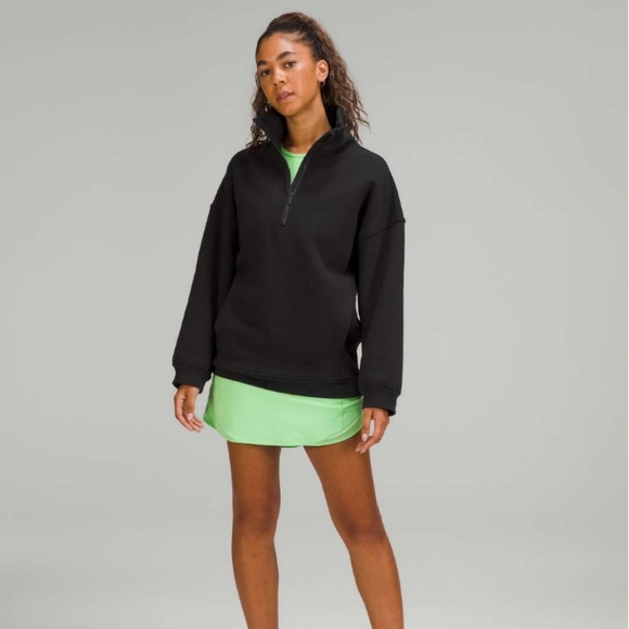 Lululemon Thick Fleece Half 1/2 Zip Sweatshirt in Black XS/S - Picture 15 of 15